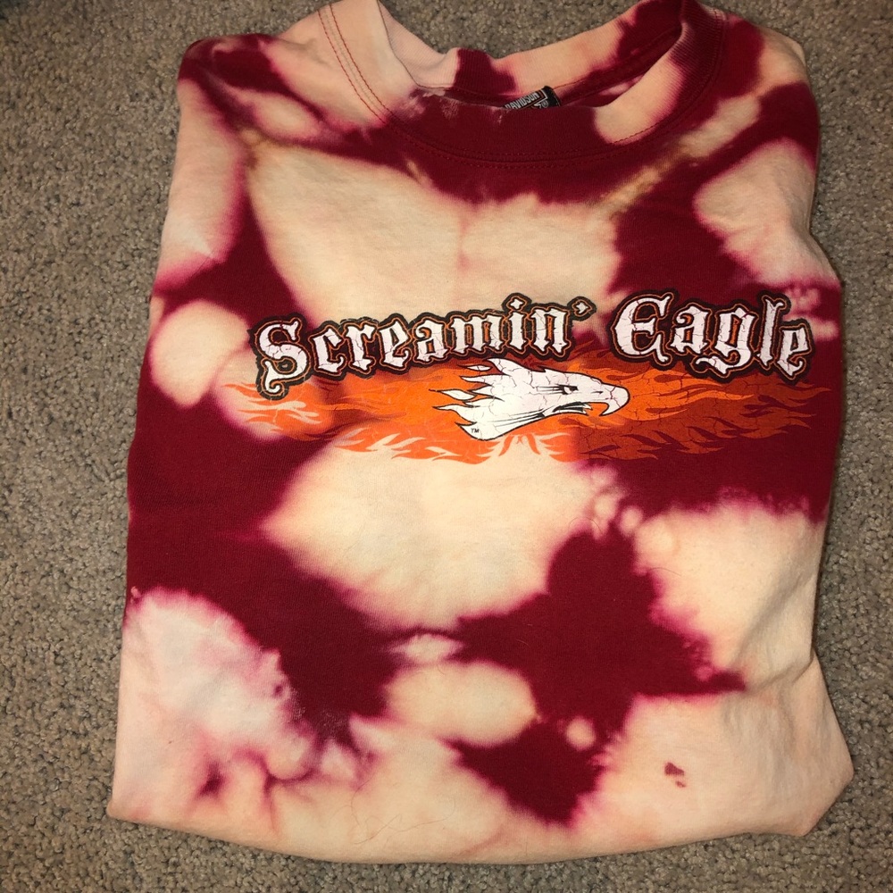 Harley Davidson Screaming Eagle Bleached Tee - image 2